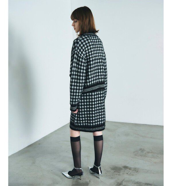 Diagram「チェックルーズニットカーディガン」|カーディガン|