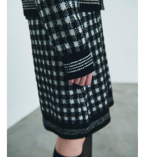 Diagram「チェックルーズニットカーディガン」|カーディガン|