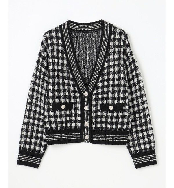 Diagram「チェックルーズニットカーディガン」|カーディガン|