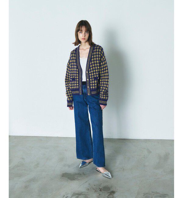 Diagram「チェックルーズニットカーディガン」|カーディガン|