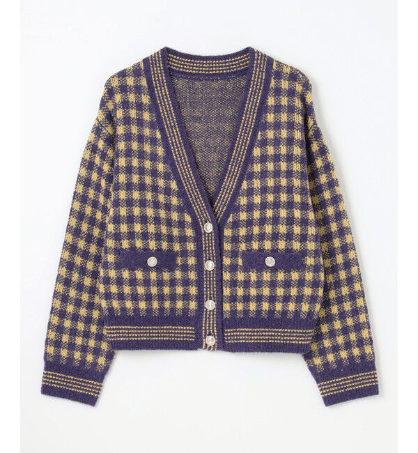 Diagram「チェックルーズニットカーディガン」|カーディガン|