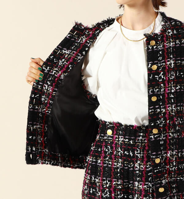 NOLLEY'S「カラーミックスツイードジレ」|ベスト・ジレ|