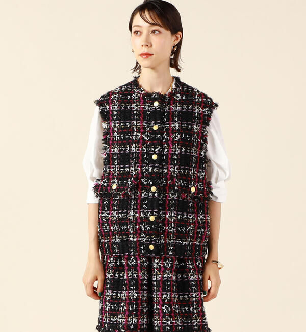 NOLLEY'S「カラーミックスツイードジレ」|ベスト・ジレ|