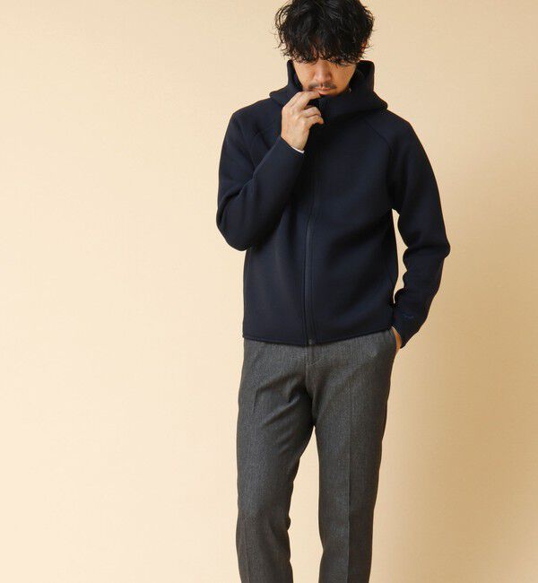 NOLLEY'S goodman「クジラ刺繍 ダンボールニット ジップパーカー」|パーカー|