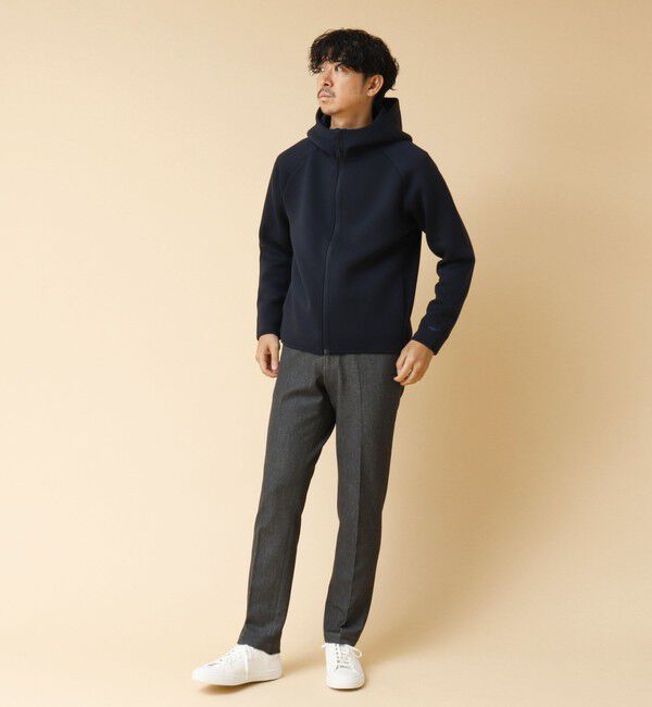 NOLLEY'S goodman「クジラ刺繍 ダンボールニット ジップパーカー」|パーカー|