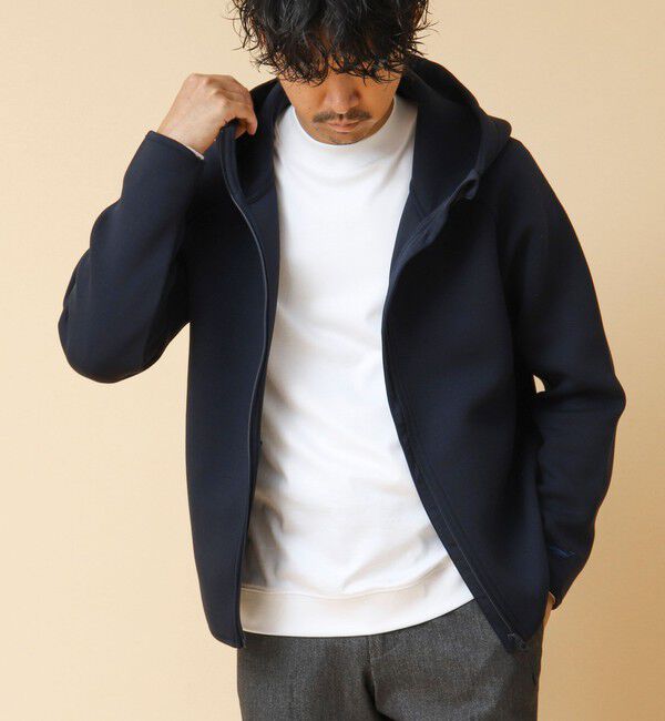 NOLLEY'S goodman「クジラ刺繍 ダンボールニット ジップパーカー」|パーカー|