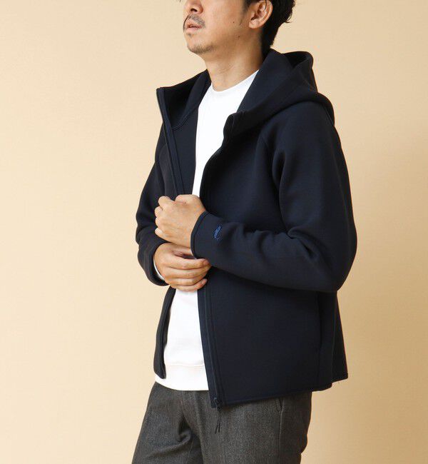 NOLLEY'S goodman「クジラ刺繍 ダンボールニット ジップパーカー」|パーカー|