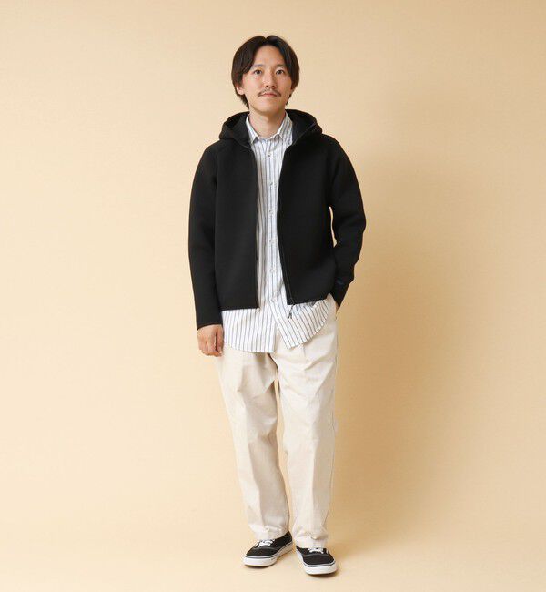 NOLLEY'S goodman「クジラ刺繍 ダンボールニット ジップパーカー」|パーカー|