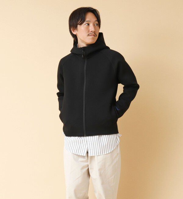 NOLLEY'S goodman「クジラ刺繍 ダンボールニット ジップパーカー」|パーカー|