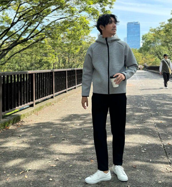 NOLLEY'S goodman「クジラ刺繍 ダンボールニット ジップパーカー」|パーカー|