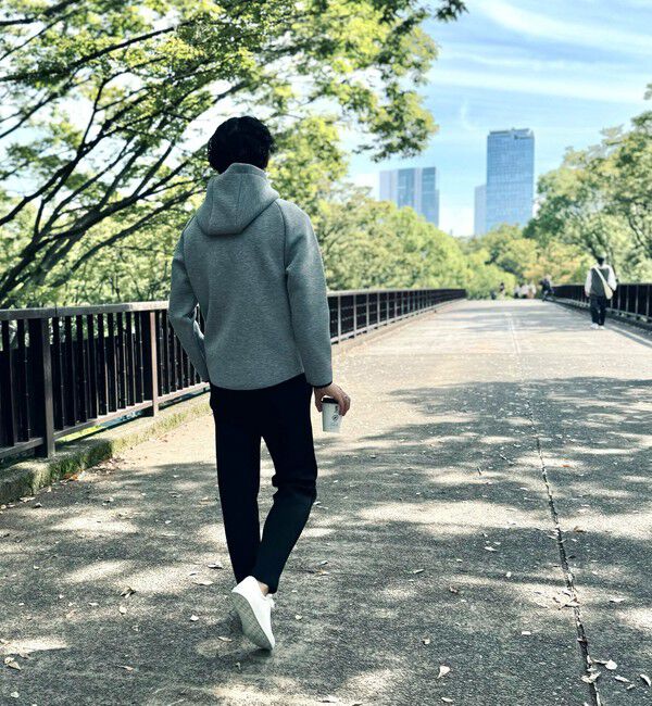 NOLLEY'S goodman「クジラ刺繍 ダンボールニット ジップパーカー」|パーカー|