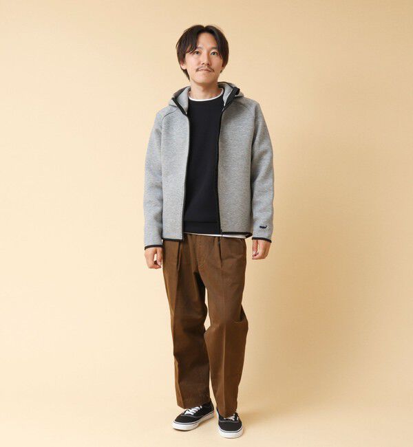 NOLLEY'S goodman「クジラ刺繍 ダンボールニット ジップパーカー」|パーカー|