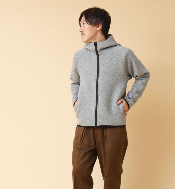 NOLLEY'S goodman「クジラ刺繍 ダンボールニット ジップパーカー」|パーカー|