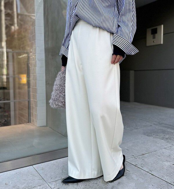 NOLLEY'S「《セットアップ対応》ウォッシャブル両面起毛イージーワイドパンツ」|その他|