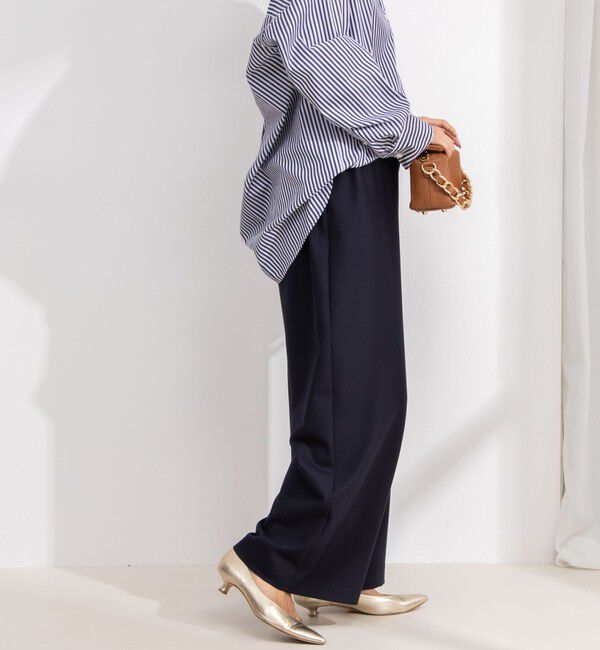 NOLLEY'S「《セットアップ対応》ウォッシャブル両面起毛イージーワイドパンツ」|その他|