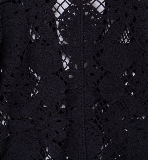 Rie Miller「《手洗い可能》レース刺繍7分袖ボレロ」|カーディガン|