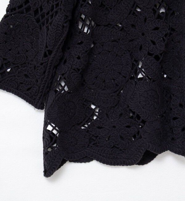 Rie Miller「《手洗い可能》レース刺繍7分袖ボレロ」|カーディガン|