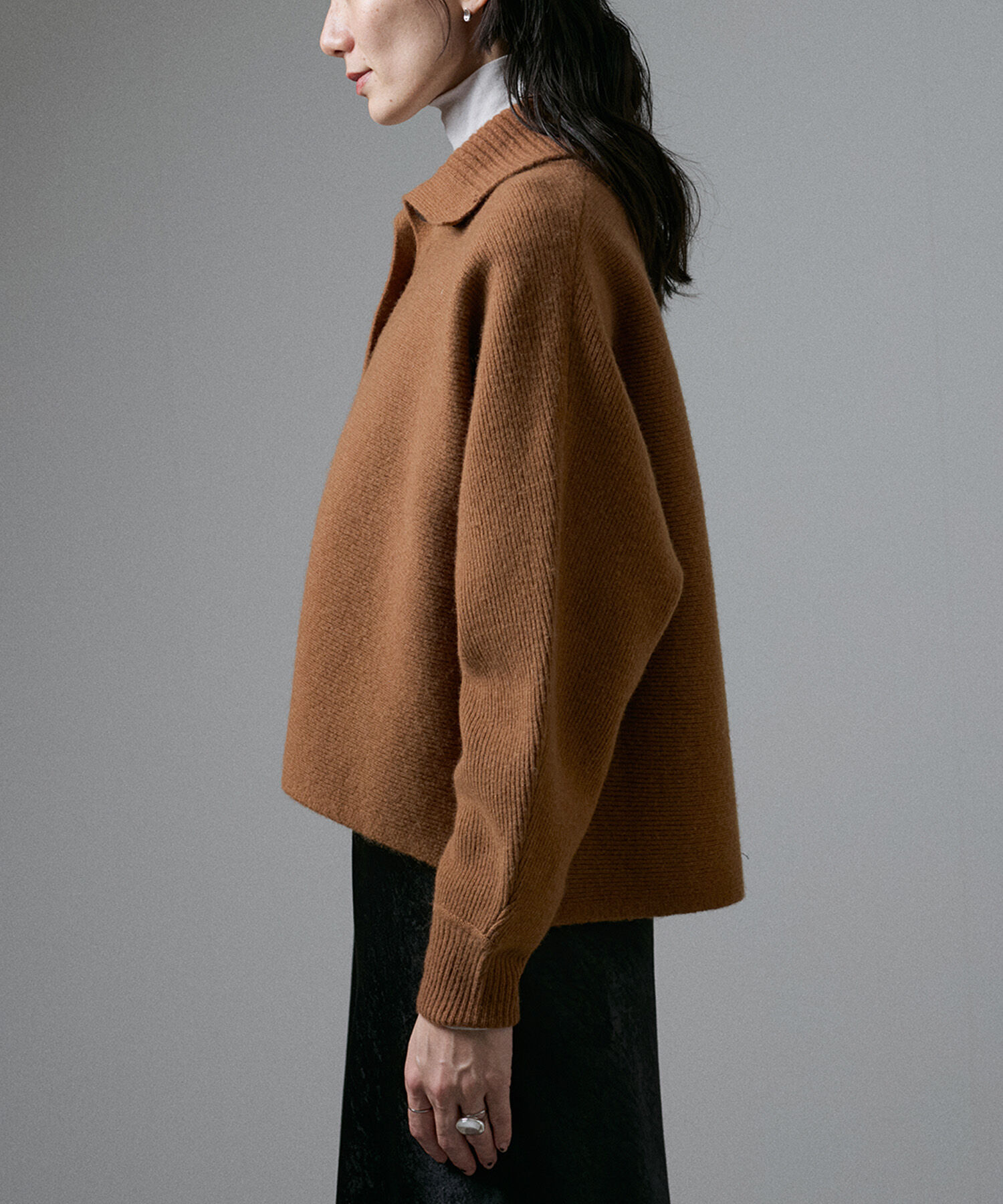 SALON adam et rope'「オープンカラーカーディガン」|カーディガン|