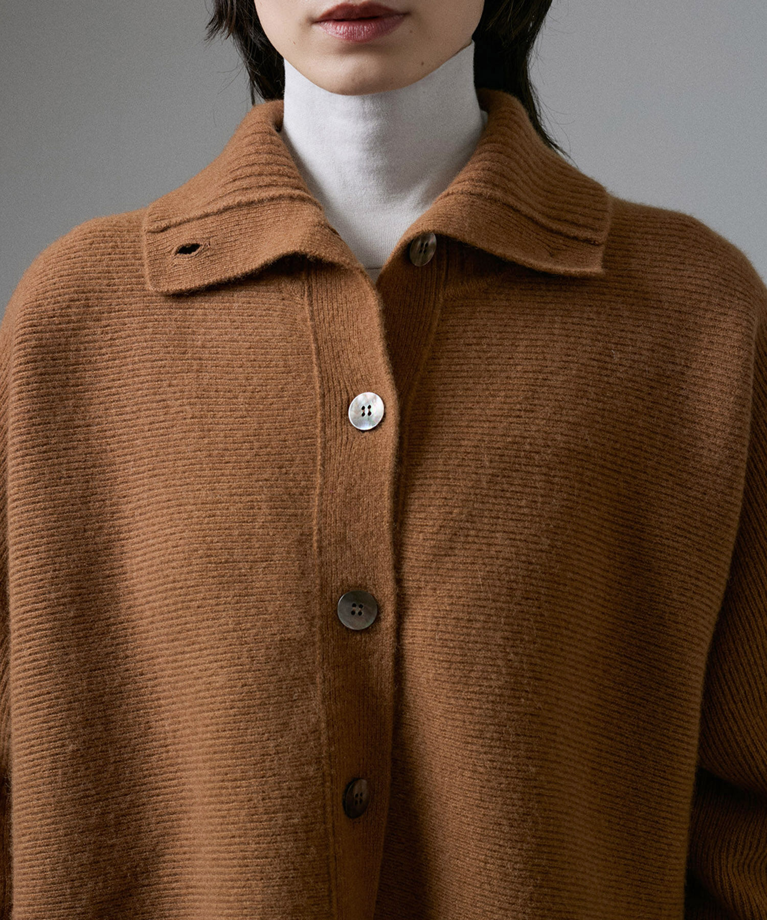 SALON adam et rope'「オープンカラーカーディガン」|カーディガン|