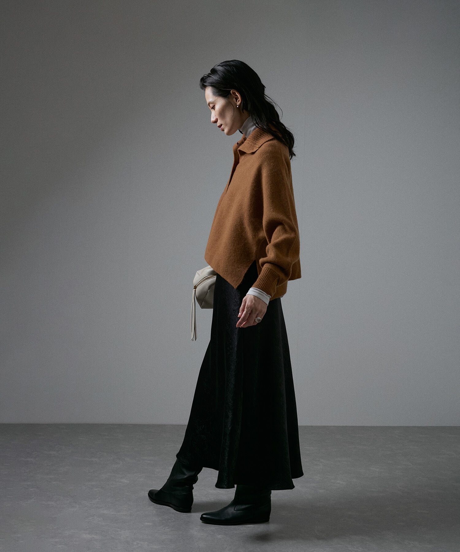 SALON adam et rope'「オープンカラーカーディガン」|カーディガン|