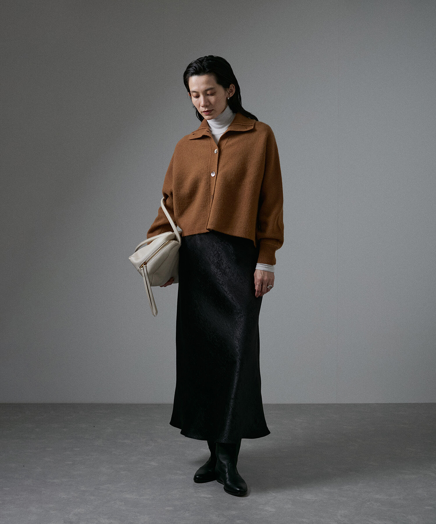 SALON adam et rope'「オープンカラーカーディガン」|カーディガン|