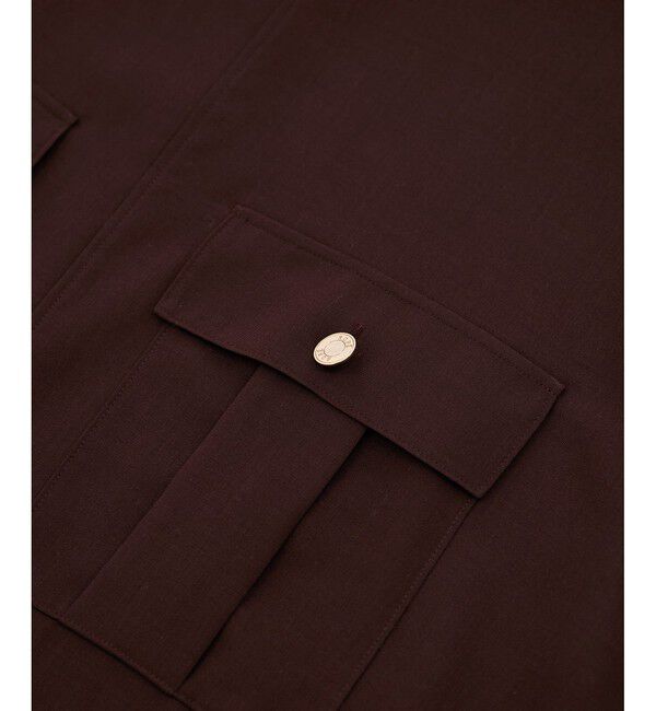 ROPE「【洗える】サファリ シアーブラウス」|シャツ・ブラウス|