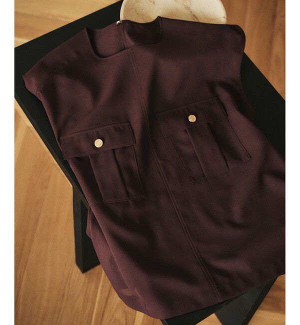 ROPE「【洗える】サファリ シアーブラウス」|シャツ・ブラウス|