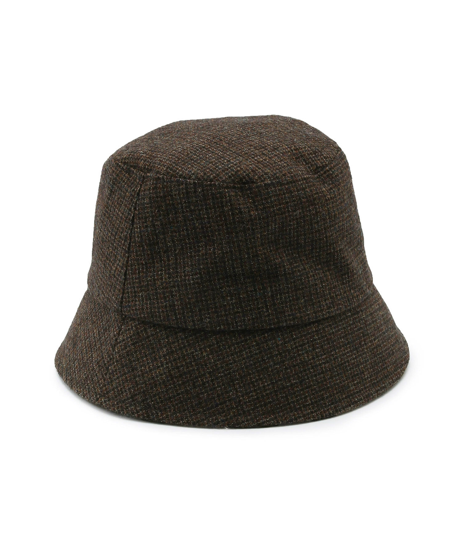 ROPE PICNIC PASSAGE「リサイクルチェックメルトンハット」|ハット|ダークブラウン(20)
