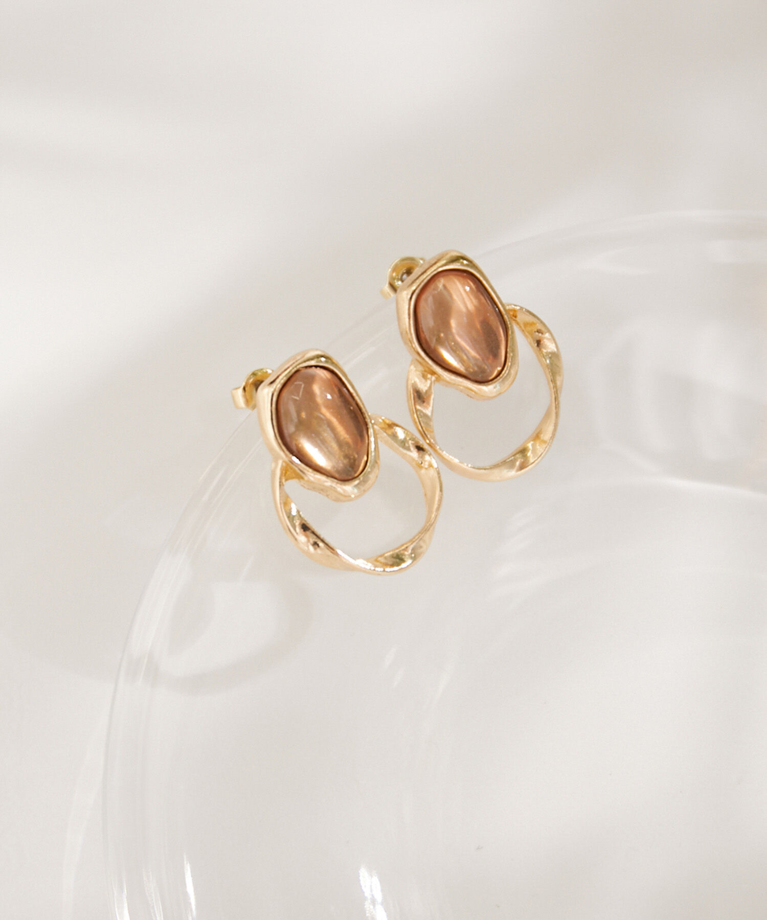 ROPE PICNIC PASSAGE「メタルカラーパーツサークルピアス」|ピアス|ゴールド(90)