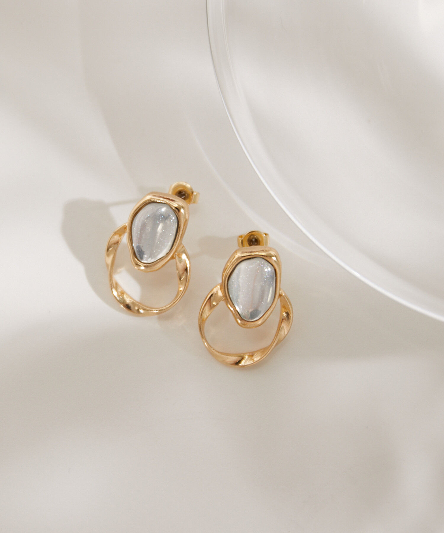 ROPE PICNIC PASSAGE「メタルカラーパーツサークルピアス」|ピアス|ゴールド系(91)