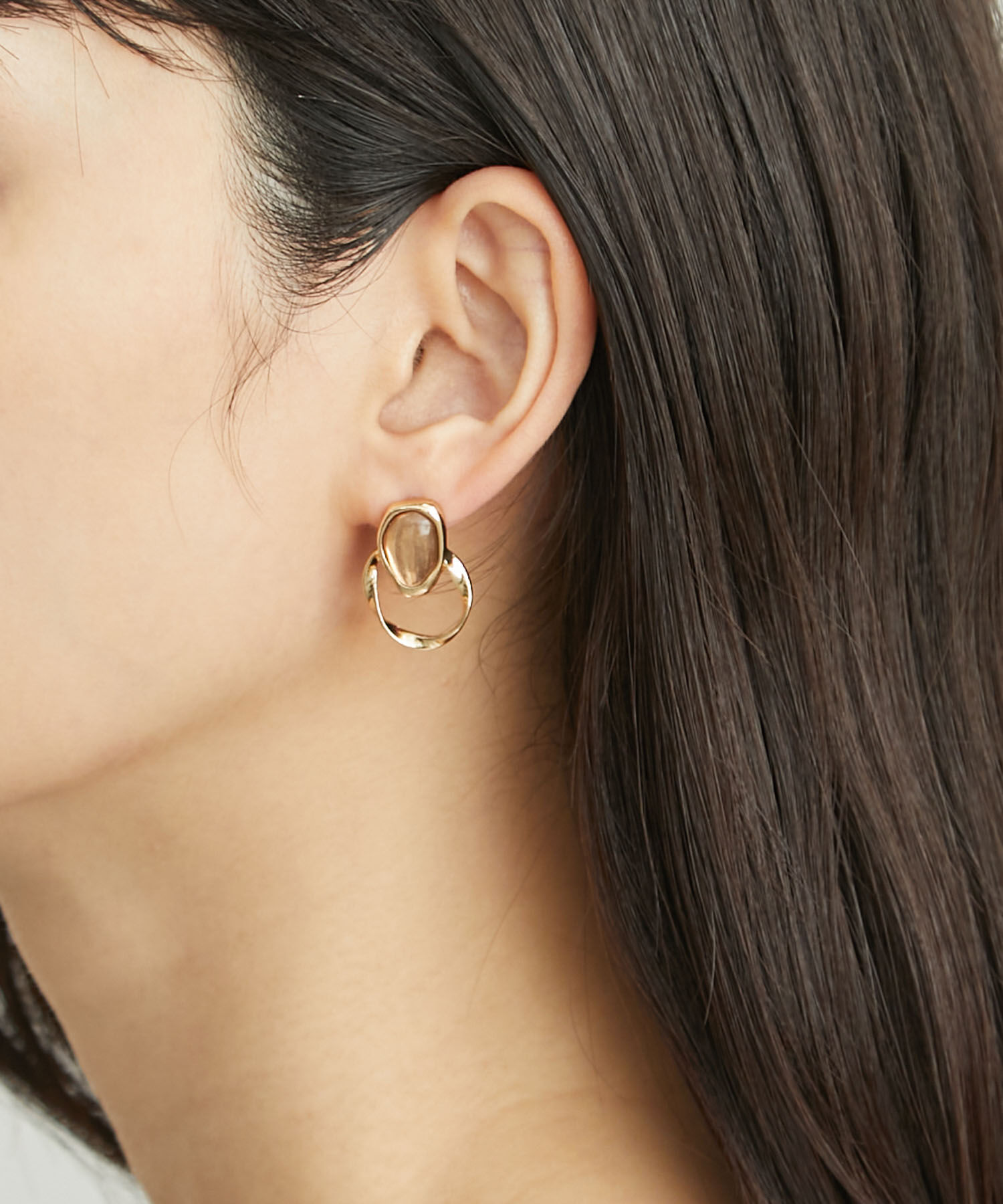 ROPE PICNIC PASSAGE「メタルカラーパーツサークルピアス」|ピアス|