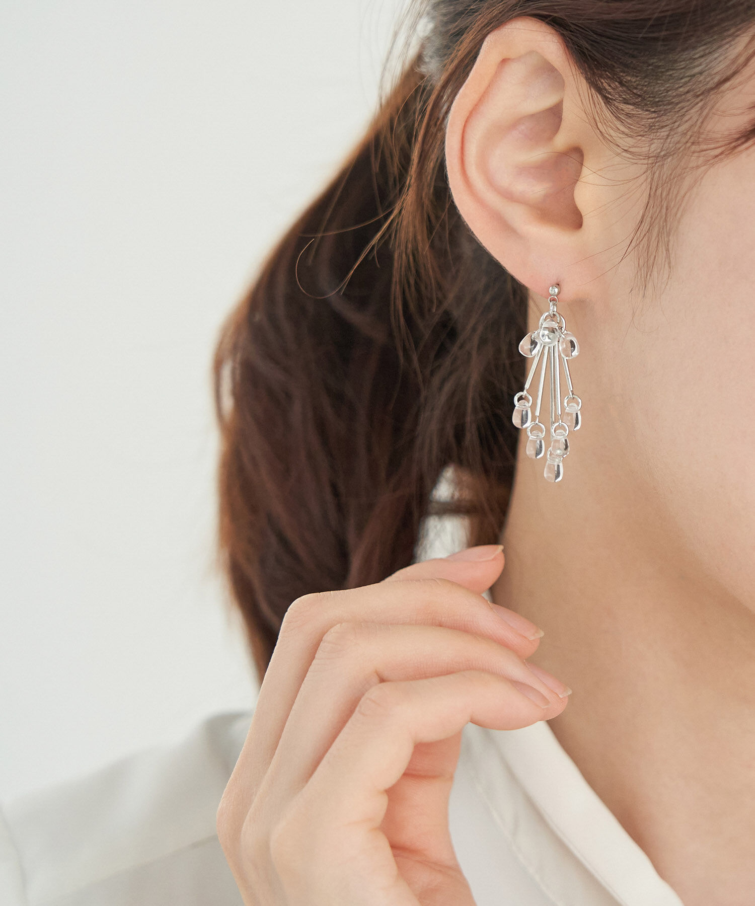 ROPE PICNIC PASSAGE「クリアカラーボリュームピアス」|ピアス|