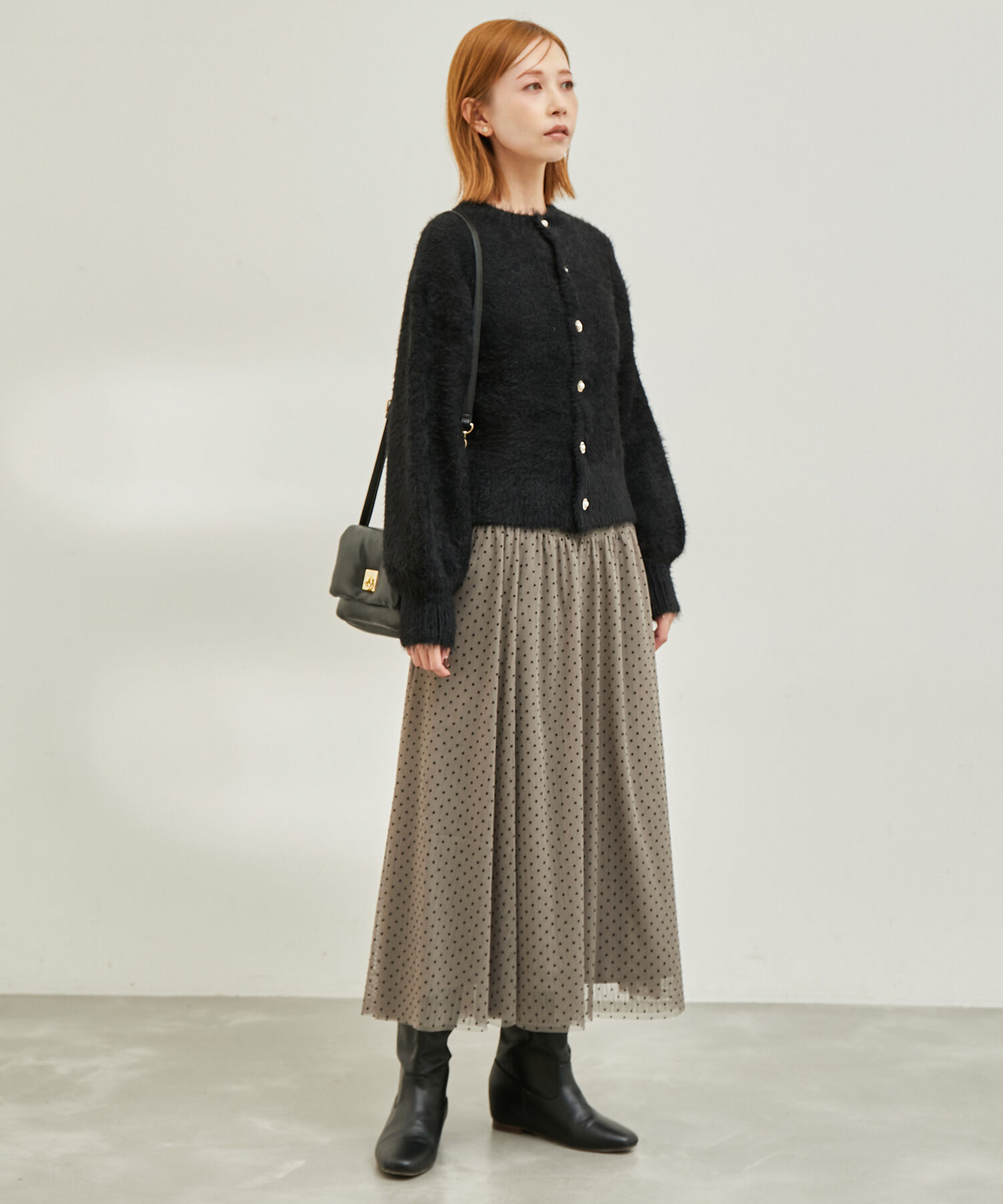 Rope&rsquo;Picnic「【emur/エミュール】シャギービジューカーディガン」|カーディガン|