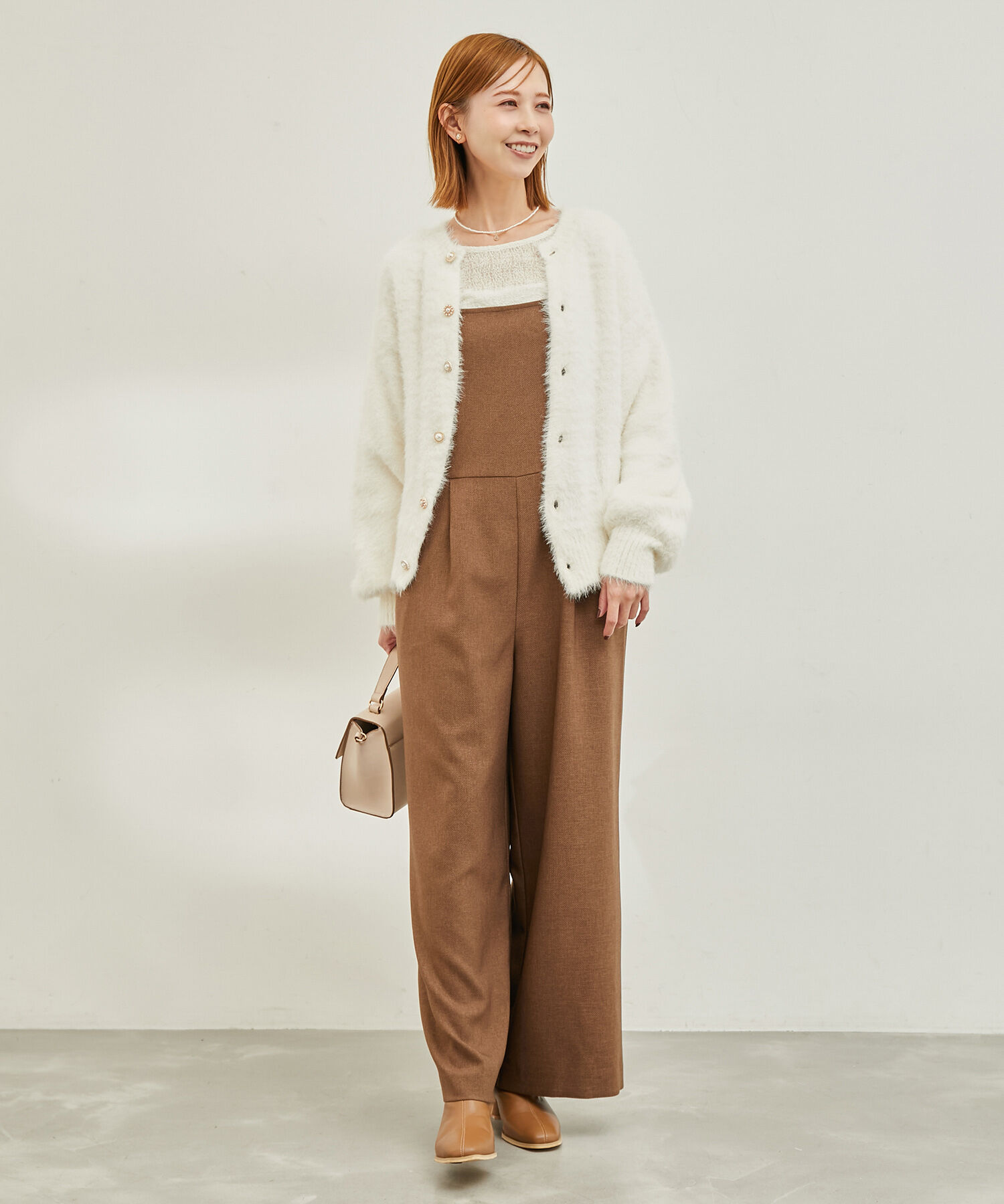 Rope&rsquo;Picnic「【emur/エミュール】シャギービジューカーディガン」|カーディガン|