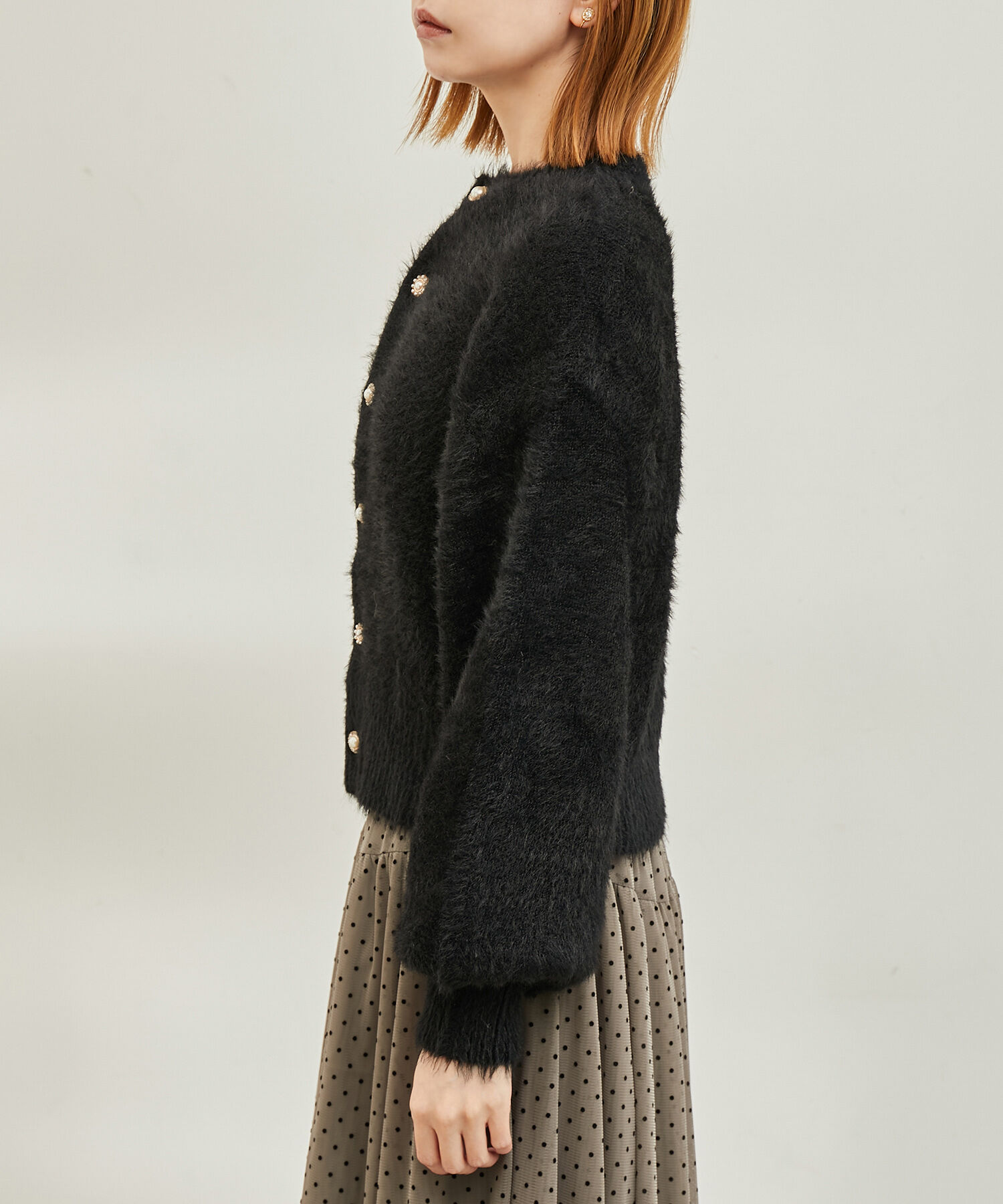 Rope&rsquo;Picnic「【emur/エミュール】シャギービジューカーディガン」|カーディガン|