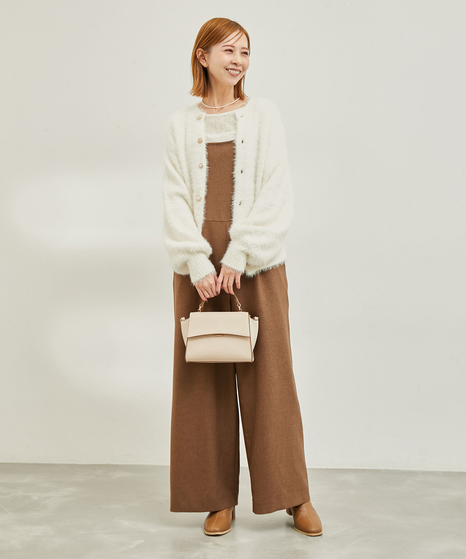 Rope&rsquo;Picnic「【emur/エミュール】シャギービジューカーディガン」|カーディガン|