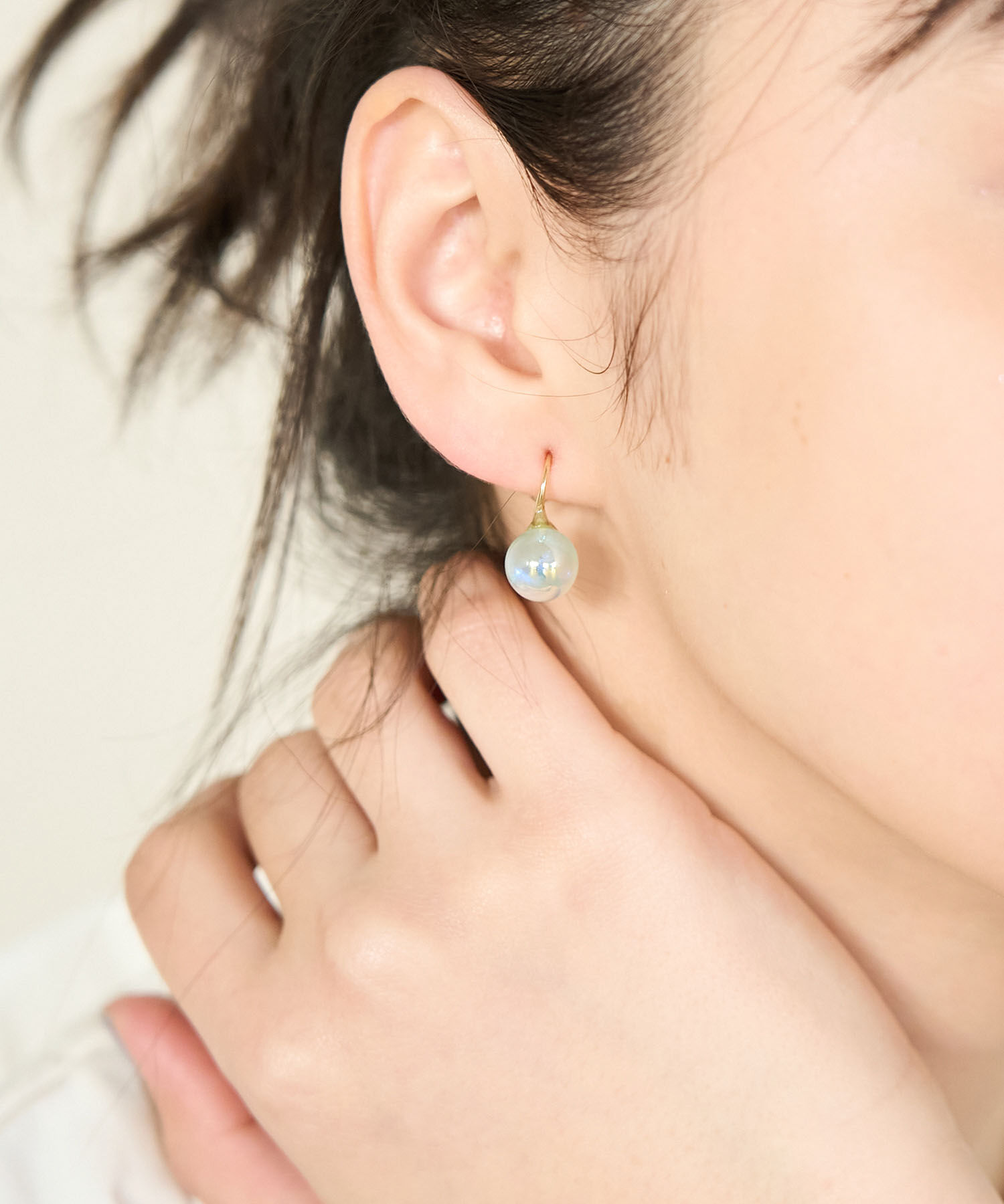 ROPE PICNIC PASSAGE「オーロラパールライクピアス」|ピアス|