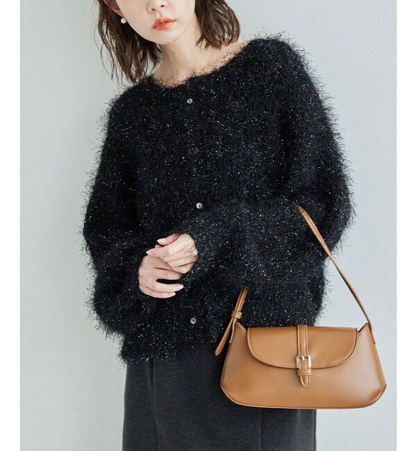 Rope&rsquo;Picnic「ラメフェザーカーディガン」|カーディガン|クロメイン