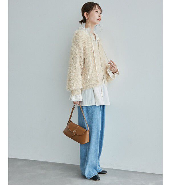 Rope&rsquo;Picnic「ラメフェザーカーディガン」|カーディガン|