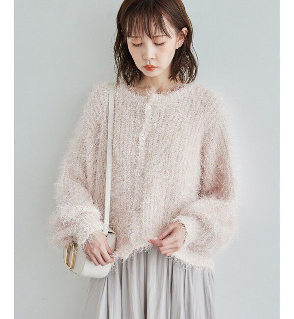 Rope&rsquo;Picnic「ラメフェザーカーディガン」|カーディガン|