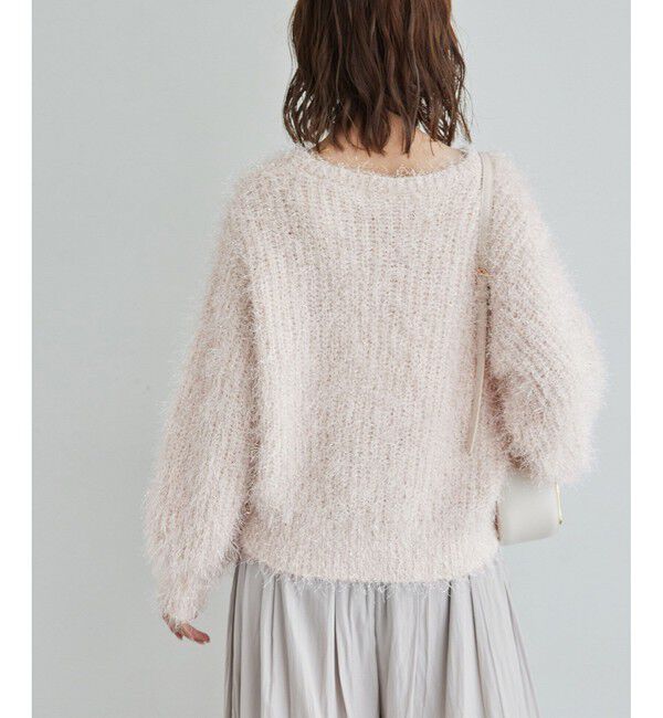 Rope&rsquo;Picnic「ラメフェザーカーディガン」|カーディガン|