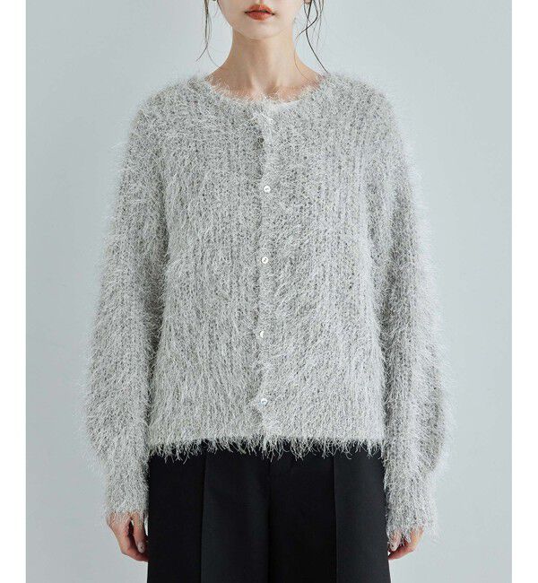 Rope&rsquo;Picnic「ラメフェザーカーディガン」|カーディガン|