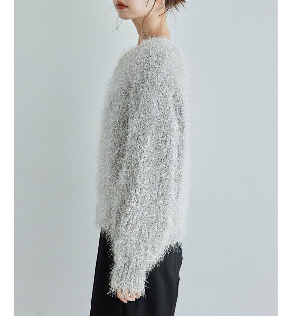 Rope&rsquo;Picnic「ラメフェザーカーディガン」|カーディガン|