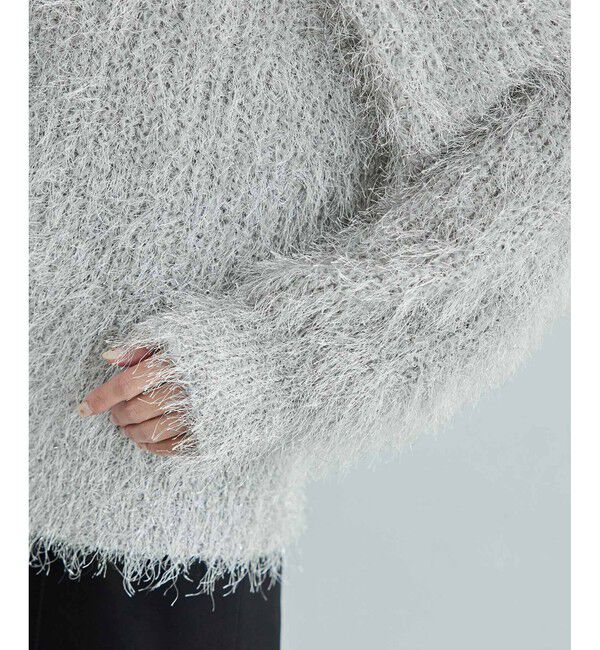 Rope&rsquo;Picnic「ラメフェザーカーディガン」|カーディガン|