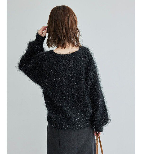 Rope&rsquo;Picnic「ラメフェザーカーディガン」|カーディガン|