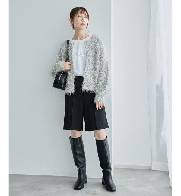 Rope&rsquo;Picnic「ラメフェザーカーディガン」|カーディガン|