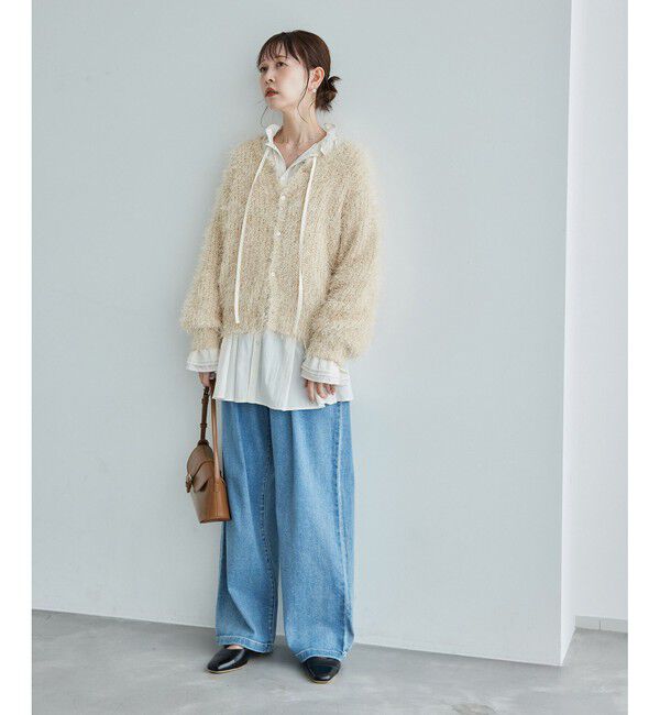 Rope&rsquo;Picnic「ラメフェザーカーディガン」|カーディガン|