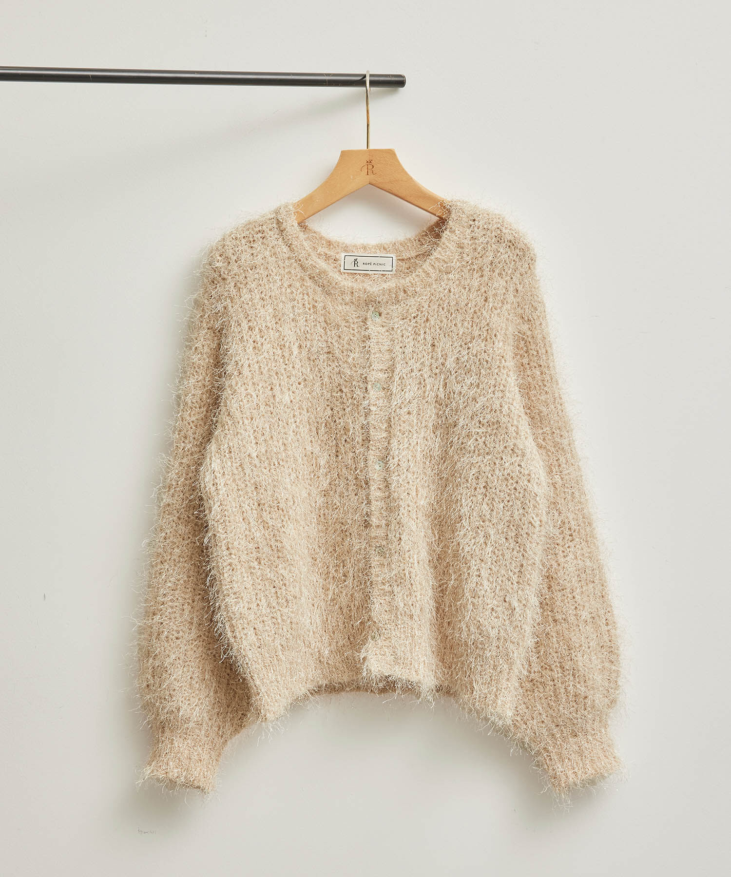 Rope&rsquo;Picnic「ラメフェザーカーディガン」|カーディガン|