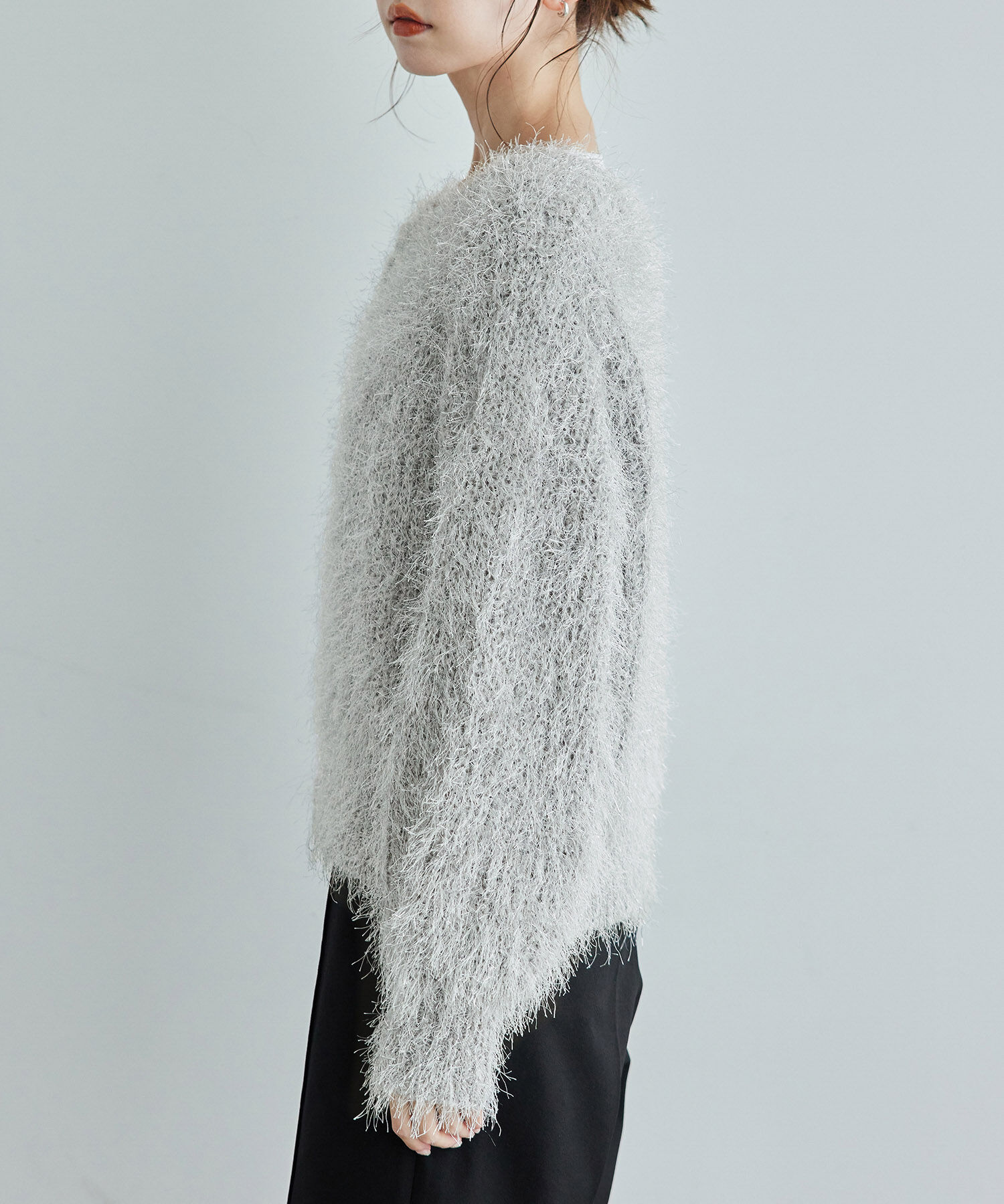 Rope&rsquo;Picnic「ラメフェザーカーディガン」|カーディガン|