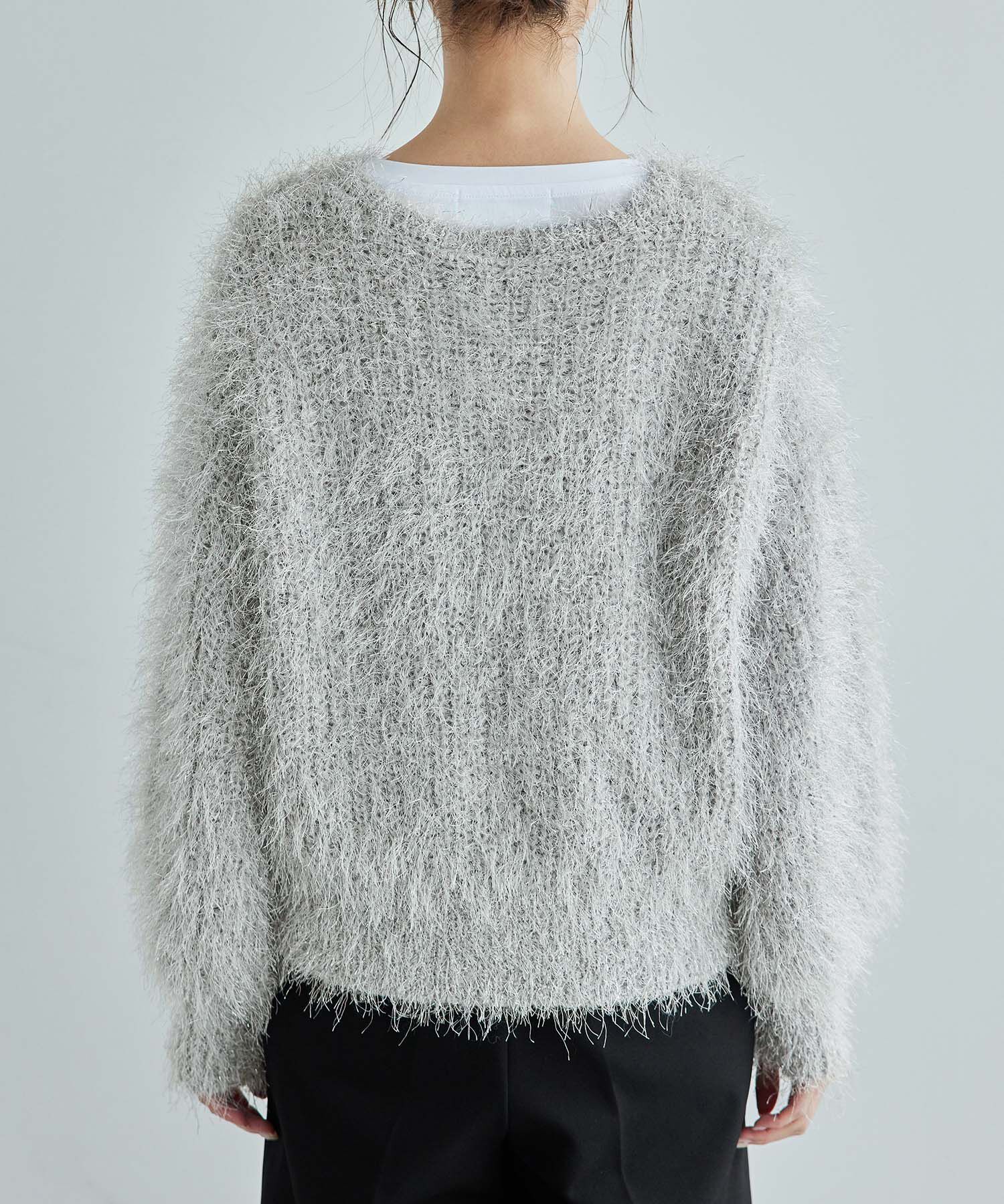 Rope&rsquo;Picnic「ラメフェザーカーディガン」|カーディガン|